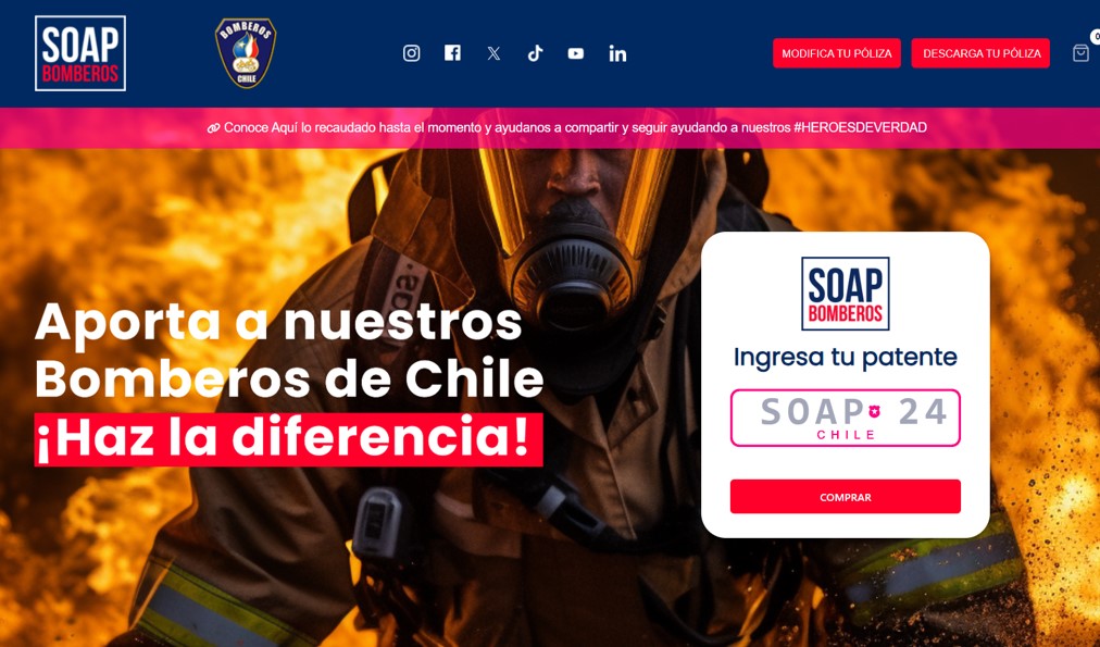 Campaña SOAP 2024 Bomberos Octava Bomberos